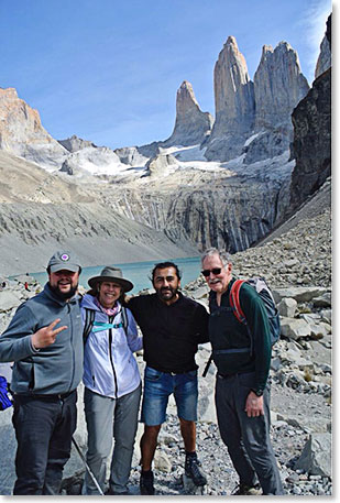 Boris, Catherine, Mauricio and Bart at Laguna Torres 