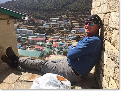 Jack kicked back at Panorama lodge.