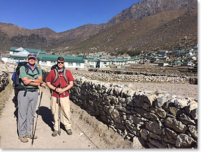 Leaving Khumjung