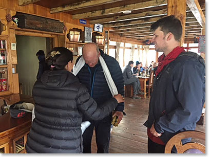 Jack receiving his Khata Blessing from Yangzing