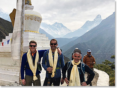 Leaving Namche Bazaar