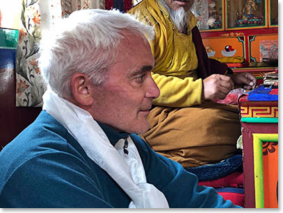 Frank Giustra at Pangboche Monastery