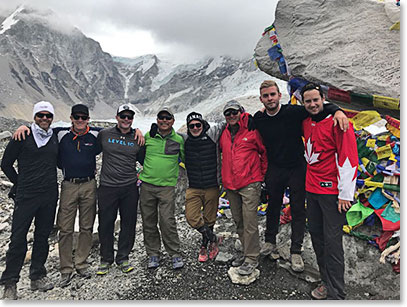 We made it! Team at Everest Base Camp