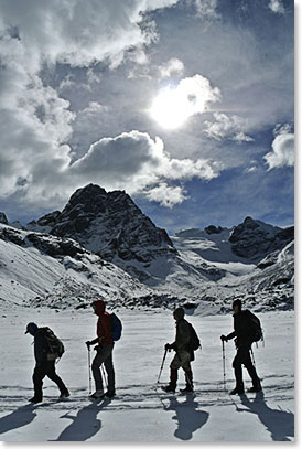 First acclimatization climb: Cerro Austria