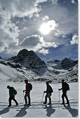First acclimatization climb: Cerro Austria