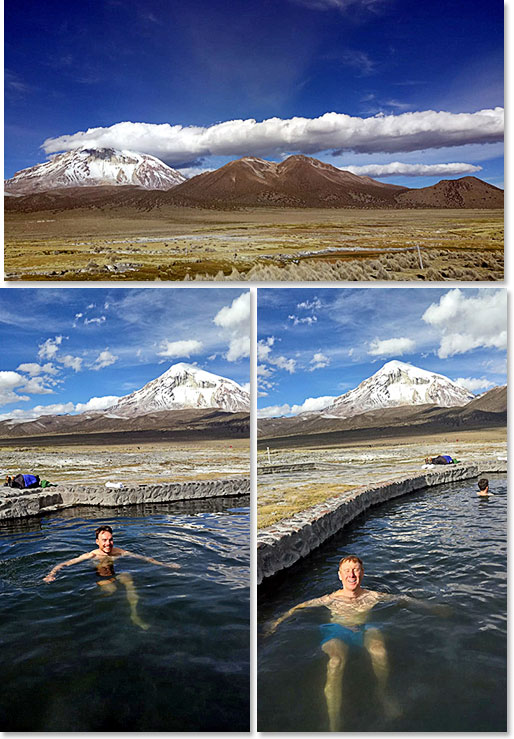 We start our climb with an overnight at the village of Sajama where the main highlights is a fantastic hot springs with amazing views.