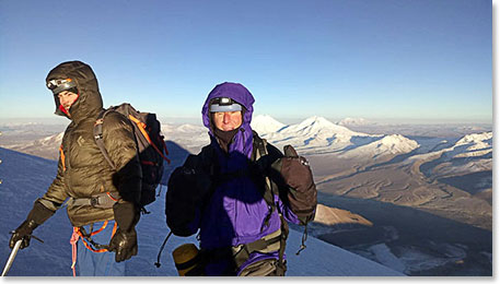 Approaching the summit of Sajama