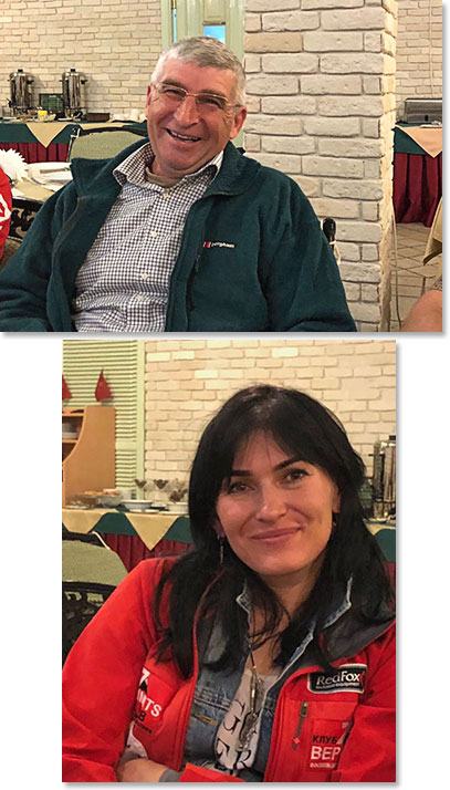 Vladimir and Karina, Berg Adventures guides, joined us for lunch