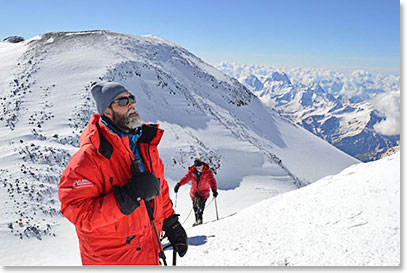 Shannon on Mount Elbrus