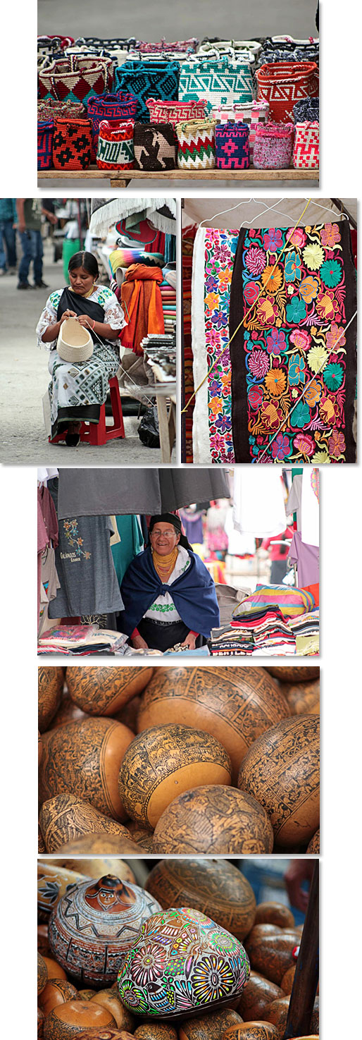 Beautiful handmade products in one of the most beautiful and colorful markets in South America – The Otavalo Market