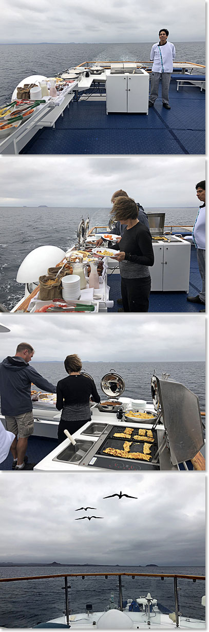 Morning breakfast on the cruise