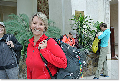 Margaret always smiling and happy is back for another Ecuador expedition. Especially now that Cotopaxi is reopened.