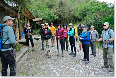 Team is ready to go at the trailhead