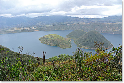 Two islands in this volcanic lake are said to like guinea pigs – hence the lake.