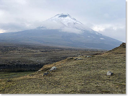 Entering the Cotopaxi National Park