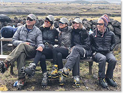 Our team enjoying the views of Cotopaxi