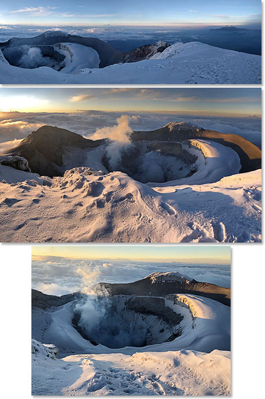 The crater of Cotopaxi
