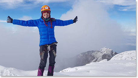 Christina on the summit