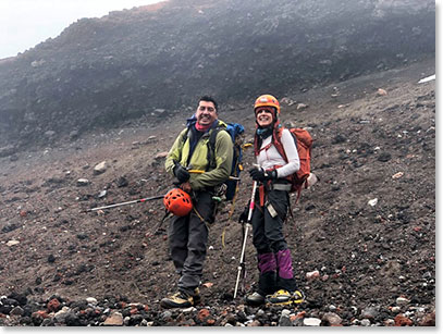 Christina and Joaquin back down at the trailhead