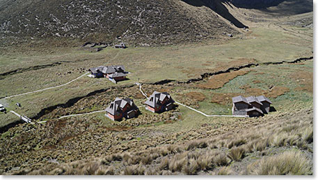 Chimborazo base camp from above