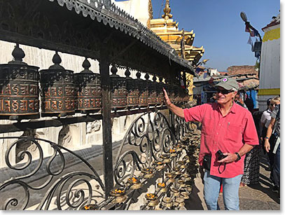 Jim Billing at Boudhanath