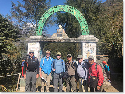 Leaving Lukla and beginning our trek