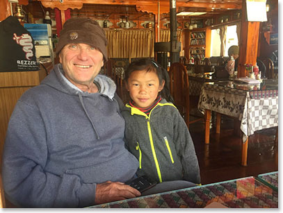Wally Berg with Zamu at Panorama Lodge