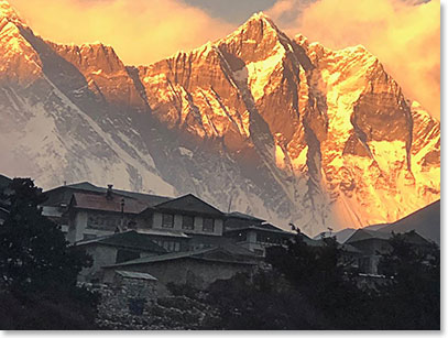 After visiting Ama Dablam base camp, we went back for our second night in Pangboche.