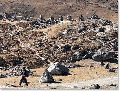 As always, we stopped at the chortens that are memorials for climbers lost on Everest gave us a pause