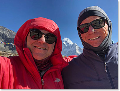 Wally Berg and Bob Wyler took a selfie on the trail