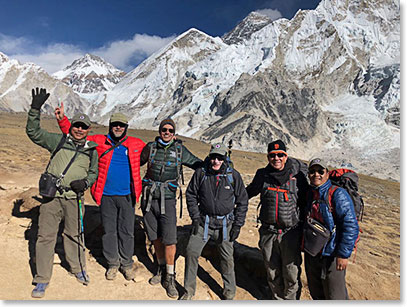 We reached Gorak Shep; it was a great day! The sharks at one of the lower viewpoints on Kala Patar