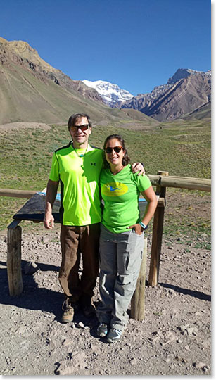 One of our first stops was the viewpoint of our mountain, Aconcagua - it looks big! 