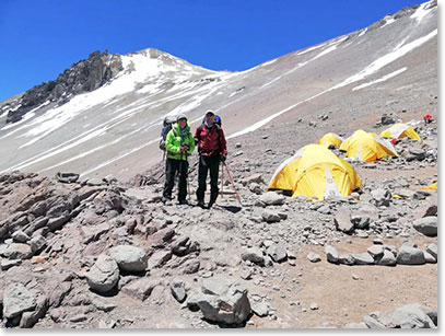 Arriving at Plaza Canada Camp