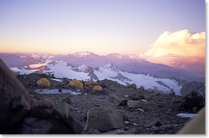 Aconcagua at sunset