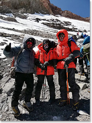 Success for this trip up high.  Our turn around spot on Aconcagua, January 2, 2019