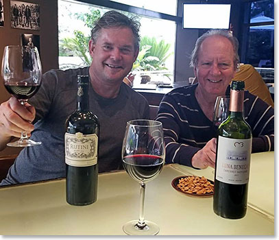 The Park Hyatt welcomed John and Rick with the first Merlots when they arrived on January 6.