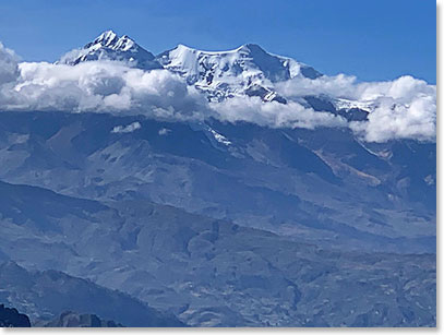 View of our main goal: Illimani