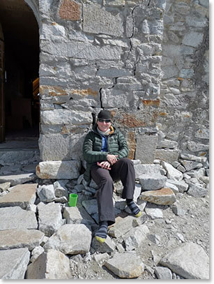 Micheline looking strong now that she is back down at lower altitude