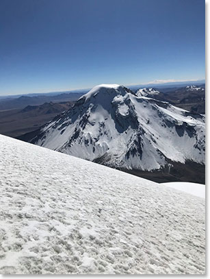 Amazing views from the Parinacota climb