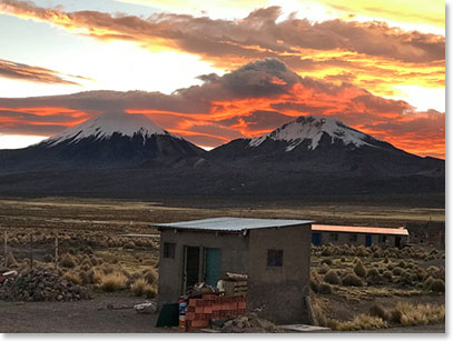 Arriving at Sajama National Park