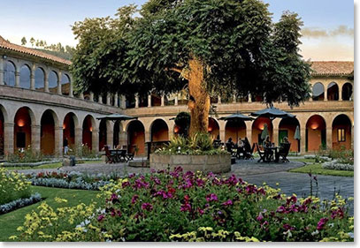 Arriving at the Hotel Monasterio in Cusco