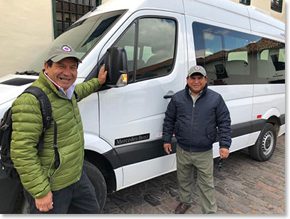 Juan de Dios with our driver Melky who was also our driver on the last time we were in the area.