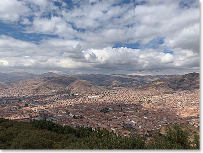 Looking down on Cusco from Saqsaywaman