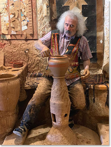 A pottery demonstration in Cappadocia