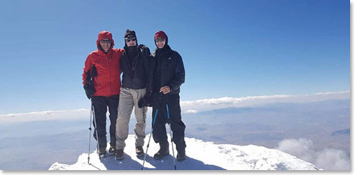 Wally, Rob and Chuck on the summit of Mount Ararat