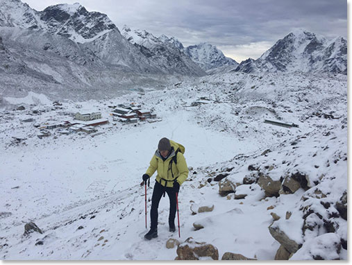 A glacial lake near Base Camp