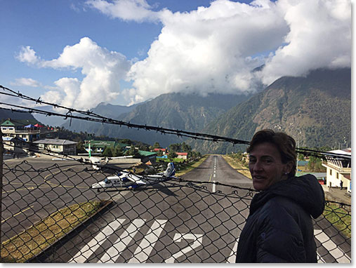 The famous airstrip at Lukla