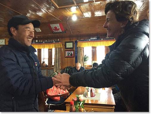 Farewell to Mingma and Panorama Lodge in Namche