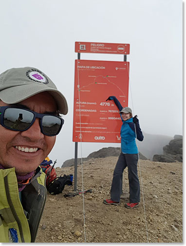 Selfie at 4,776 meters, 15,670 feet above sea level