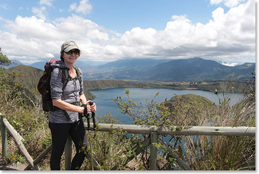 Melody hiking Guinea Pig Lake